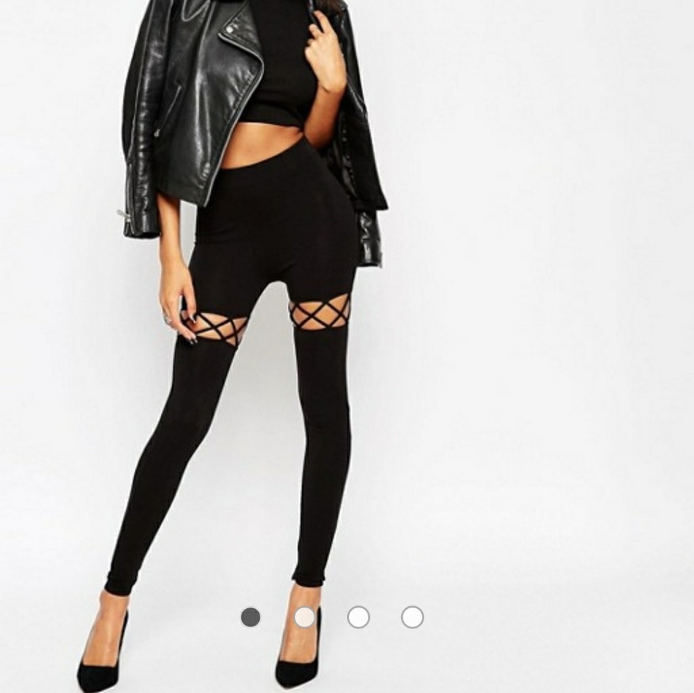 Asos criss cross leggings